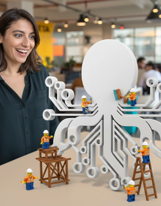 Trabajo en equipo Pulpo Blanco