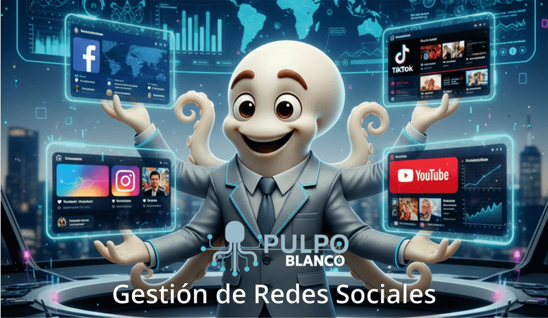 Gestión de Redes Sociales Pulpo Blanco